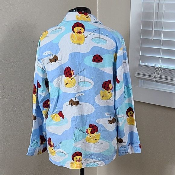 Nick & Nora Rubber Ducky Pajamas Y2k Plus Size XXL - Picture 4 of 16
